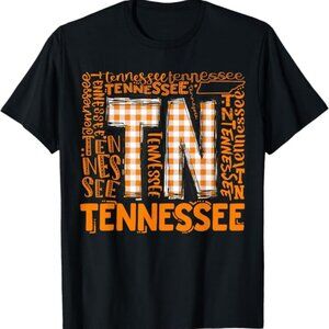 Tennessee State Flag Orange Plaid Baseball 2025 Volunteers Pride T-Shirt 166